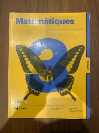 Matemàtiques 3 ESO LOMLOE