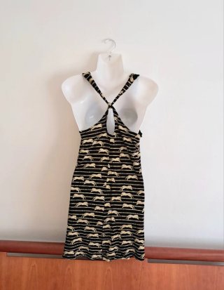 Prendisole donna fantasia righe e animali