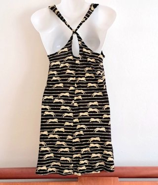 Prendisole donna fantasia righe e animali