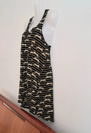 Prendisole donna fantasia righe e animali