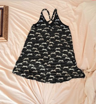 Prendisole donna fantasia righe e animali