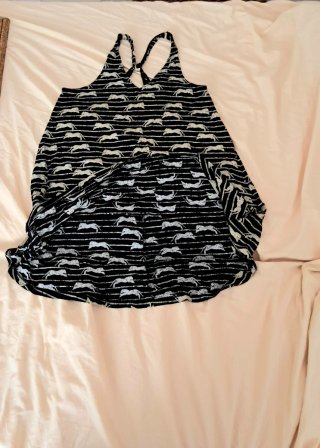 Prendisole donna fantasia righe e animali