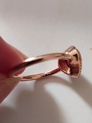 Anillo Pandora Corazón Rosa Oro