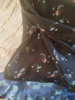 Pull&Bear Camisa Tirantes Estampada Negra Talla XX