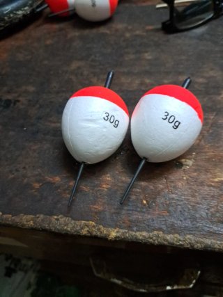 Flotador de pesca 30g,lote de 2 unidades