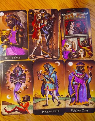 2 Tarocchi: Deviant Moon + Lenormand Della Luna