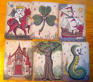 2 Tarocchi: Deviant Moon + Lenormand Della Luna