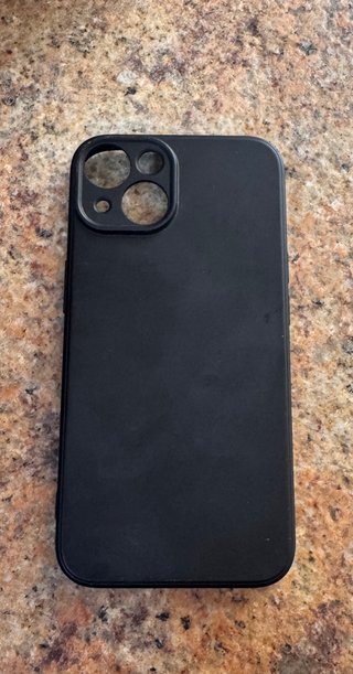 2 Funda iPhone 14 Silicona una Negra y otra Azul