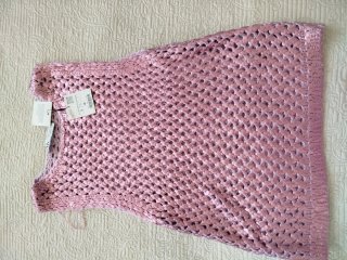 Chaleco de  punto Zara brillo rosa Talla S