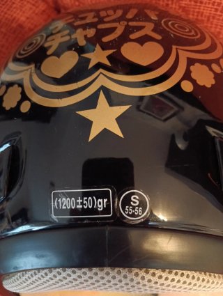 Casco Moto Negro Chupa Chups