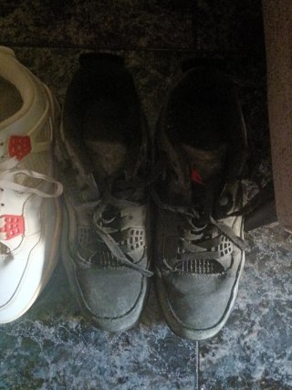 Conjunto de Zapatillas deportivas negras y blancas