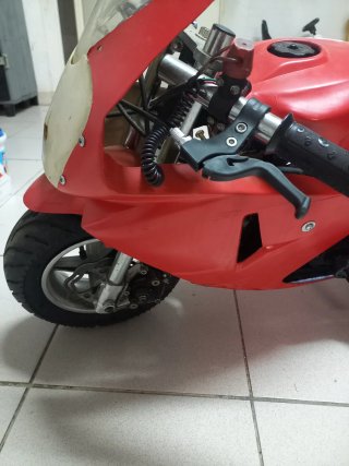 Mini Moto Infantil Roja