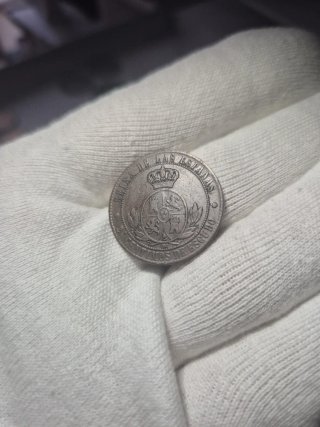 2.5 Céntimos de escudo 1867 Isabel II
