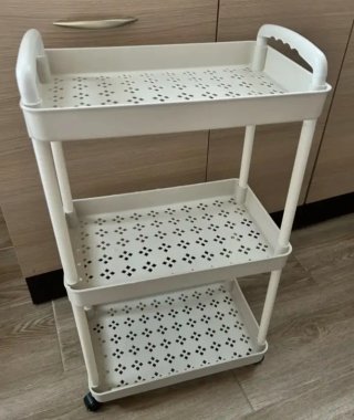 Carro organizador blanco 3 niveles