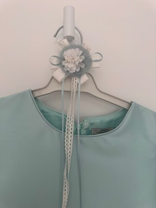 Vestido ceremonia niña talla 10-12 con zapatos