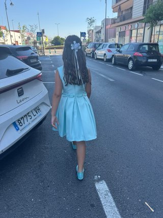 Vestido ceremonia niña talla 10-12 con zapatos