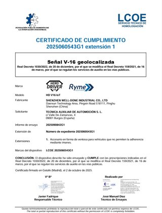 Baliza V16 Geolocalizada DGT 3.0 - HERO DRIVER