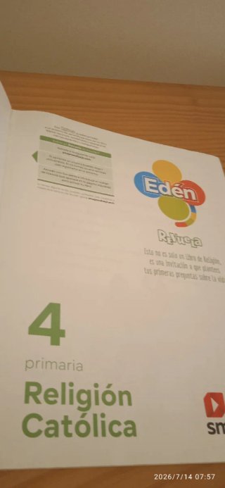 Religión Católica, 4 Primaria, Edén, Revuela