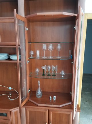 Mueble de salón madera y cristal - ÚLTIMO DÍA