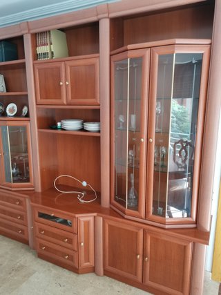 Mueble de salón madera y cristal - ÚLTIMO DÍA