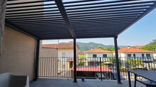 Pérgola de aluminio 4x3m gris