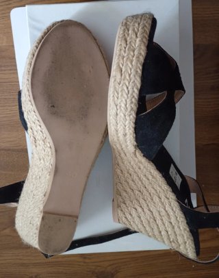 Sandalias negras talla 40 poco usadas