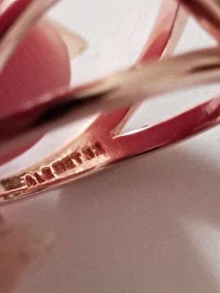 Anillo Pandora Corazón Rosa Oro
