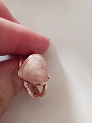 Anillo Pandora Corazón Rosa Oro