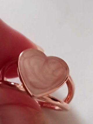 Anillo Pandora Corazón Rosa Oro