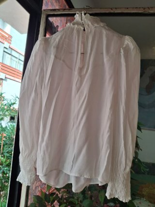 Blusón Zara Blanco