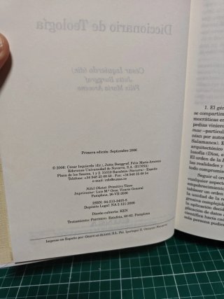 Diccionario de Teología - EUNSA (César Izquierdo)