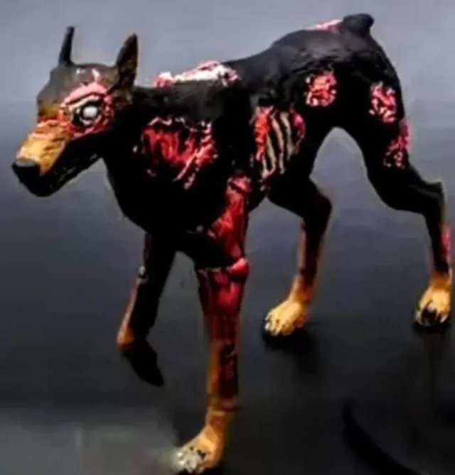 FIGURA NECA "ZOMBIE CON PERRO.RESIDENT EVIL".