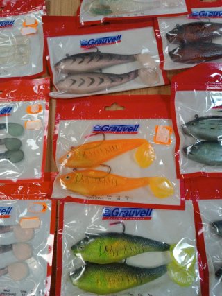 Vinilos pesca Grauvell 12 y 16 cm