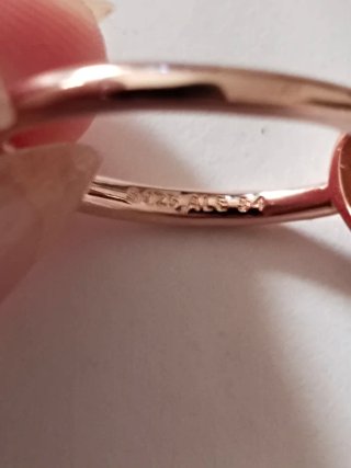 Anillo Pandora Corazón Rosa Oro