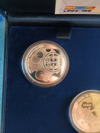 España 10 euros € x2 conjunta adhesión Portugal UE