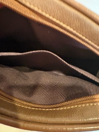 Bolso bandolera piel marrón