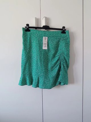 Falda con rizo y volante talla XL Etam