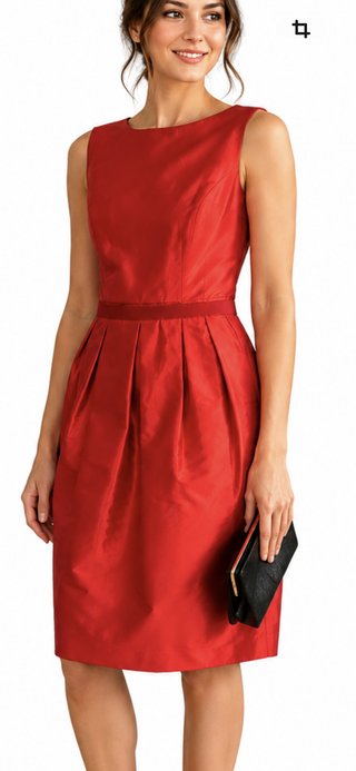 Vestido Rojo Carolina Herrera Talla T-6