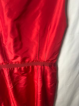 Vestido Rojo Carolina Herrera Talla T-6