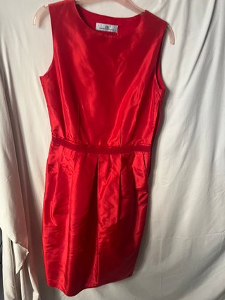 Vestido Rojo Carolina Herrera Talla T-6
