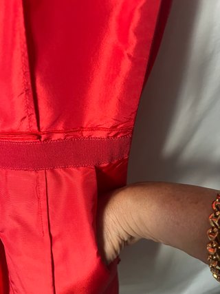 Vestido Rojo Carolina Herrera Talla T-6