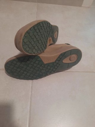 Zapatos Pitas Beige/Marrón Casi Nuevos