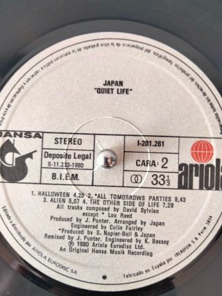 Vinilo Japan - Quiet Life