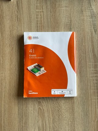 EUSKARA ETA LITERATURA ERABILI 4 DBH MUNDUAK ER...