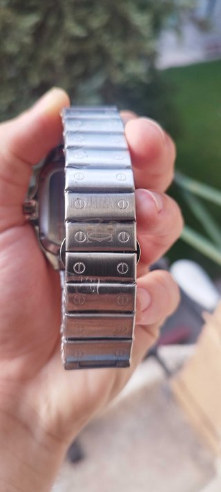 Reloj Cartier Plata y Blanco