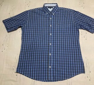 Camisa Tommy Hilfiger XL cuadros manga corta