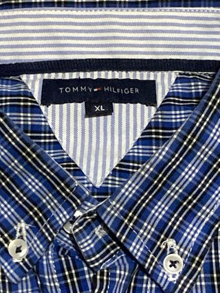 Camisa Tommy Hilfiger XL cuadros manga corta
