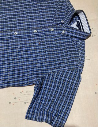Camisa Tommy Hilfiger XL cuadros manga corta