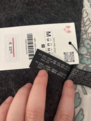 Nueva!!! Bufanda Zara gris