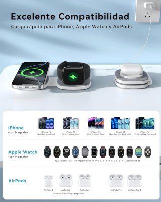 Base Carga 3 en 1 iPhone